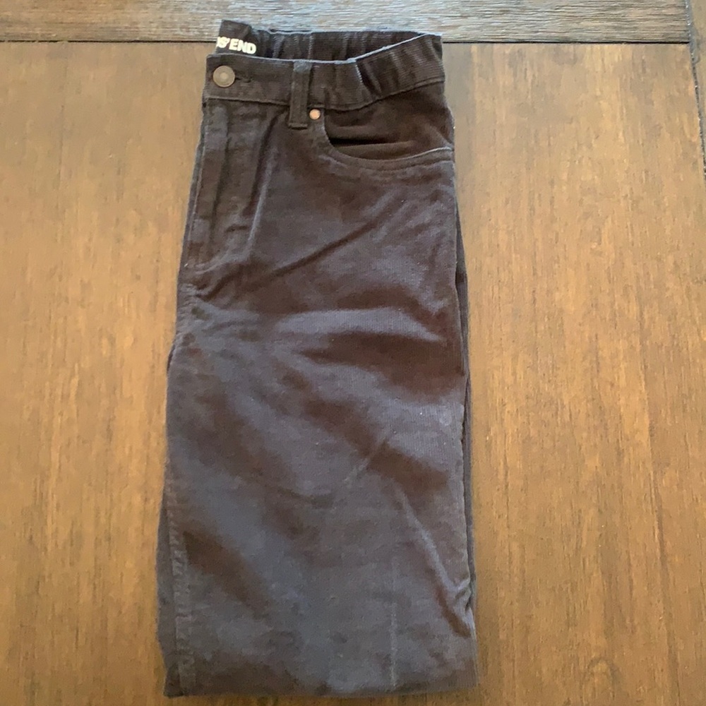 Lands End Corduroy Dark Grey Dress Pants